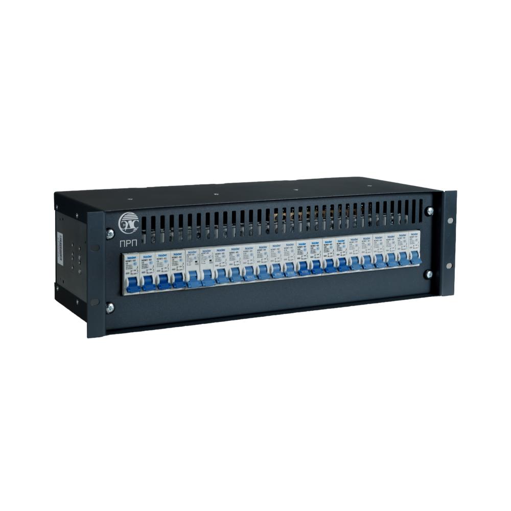 ПРП-2.3.63.1 ПРП 230В AC 63А 3U 19" Ввод 63А, 22 модульных автоматов нагрузки