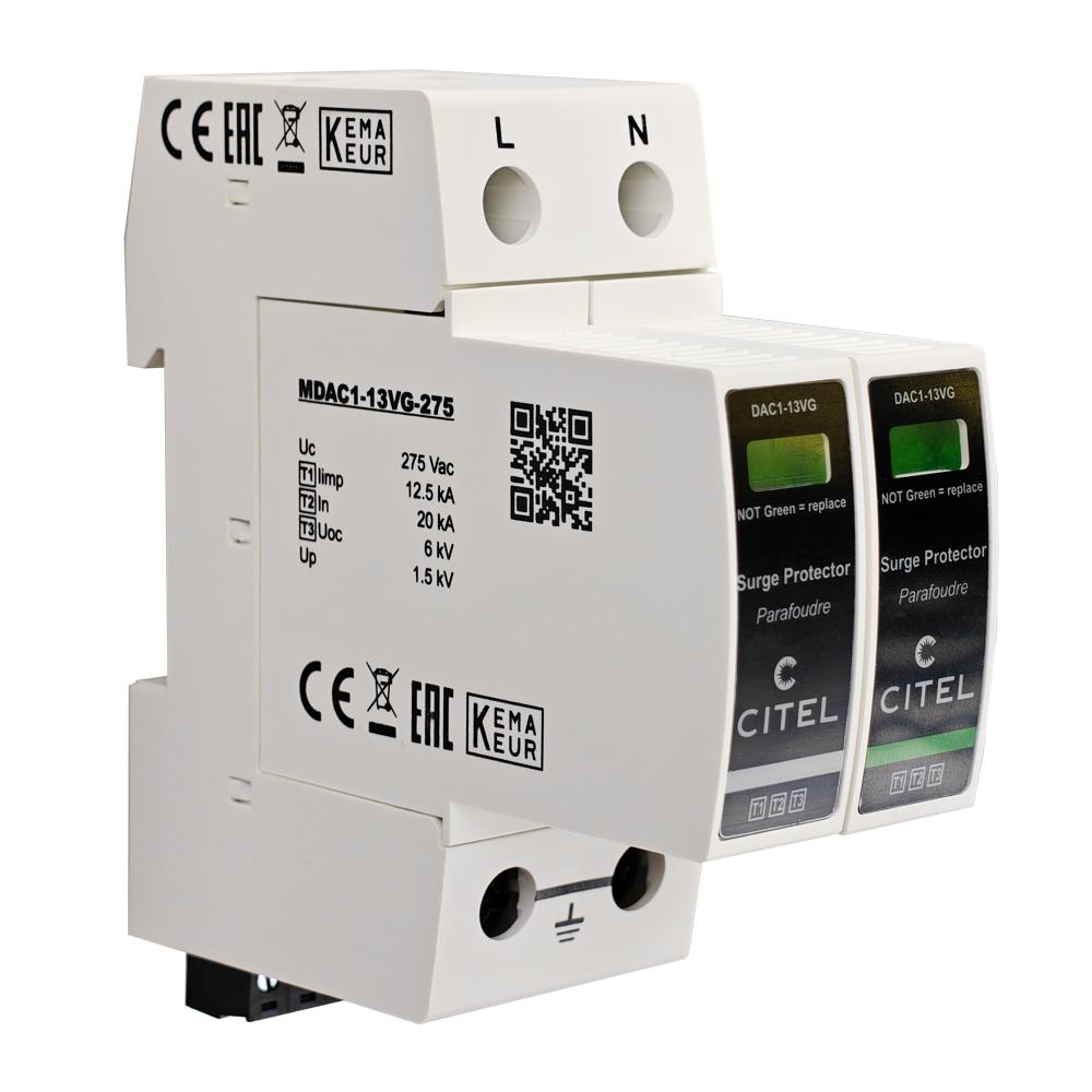 Устройство защиты от импульсных перенапряжений УЗИП CITEL DAC1-13VGS-11-275 (821730242)