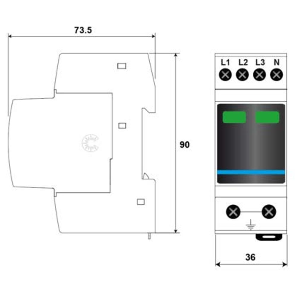 Устройство защиты от импульсных перенапряжений УЗИП CITEL DAC15C-40-275 (821610212)