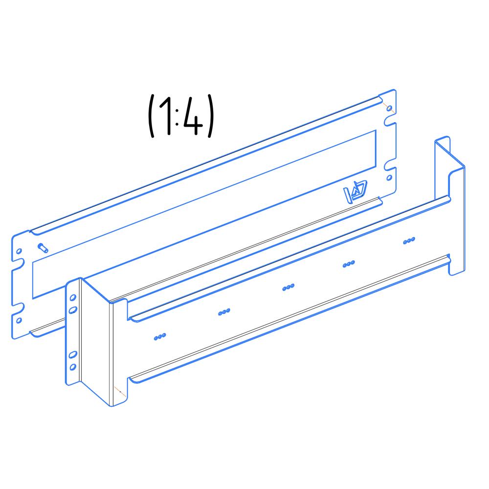 Панель распределительная 19.ПР.00.3U, высота 3U (199899)
