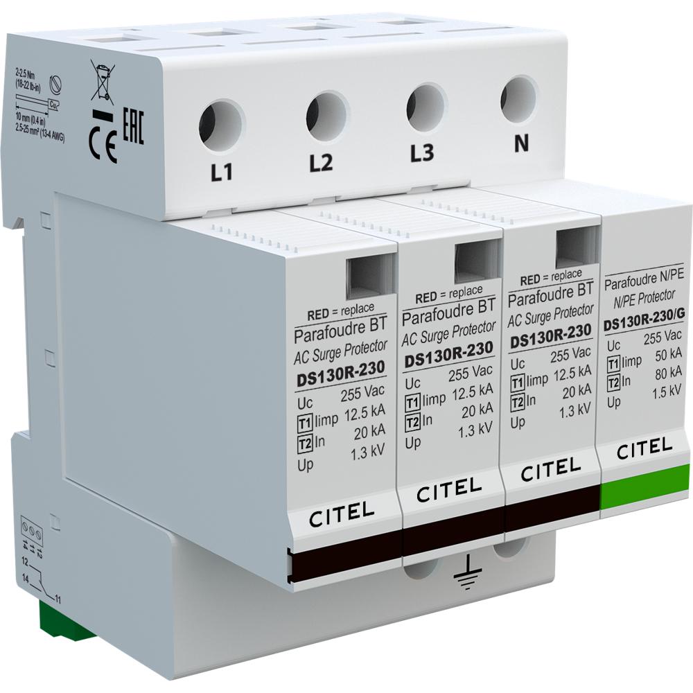 Устройство защиты от импульсных перенапряжений УЗИП CITEL DS134RS-230/G (571534)