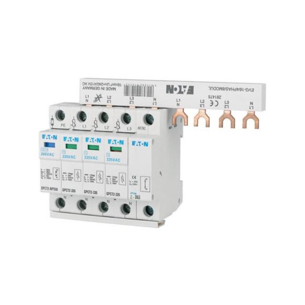SPCT2-335-3+NPE/BB Ограничитель перенапряжения, класс С, 1+N полюс