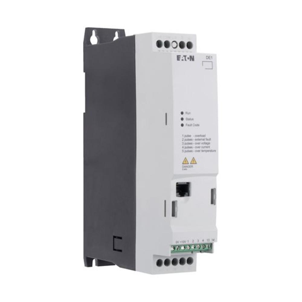 DE1-121D4FN-N20N Преобразователь частоты DE1 1~/3~230В 1,4A 0,25кВт, IP20, фильтр ЭМС