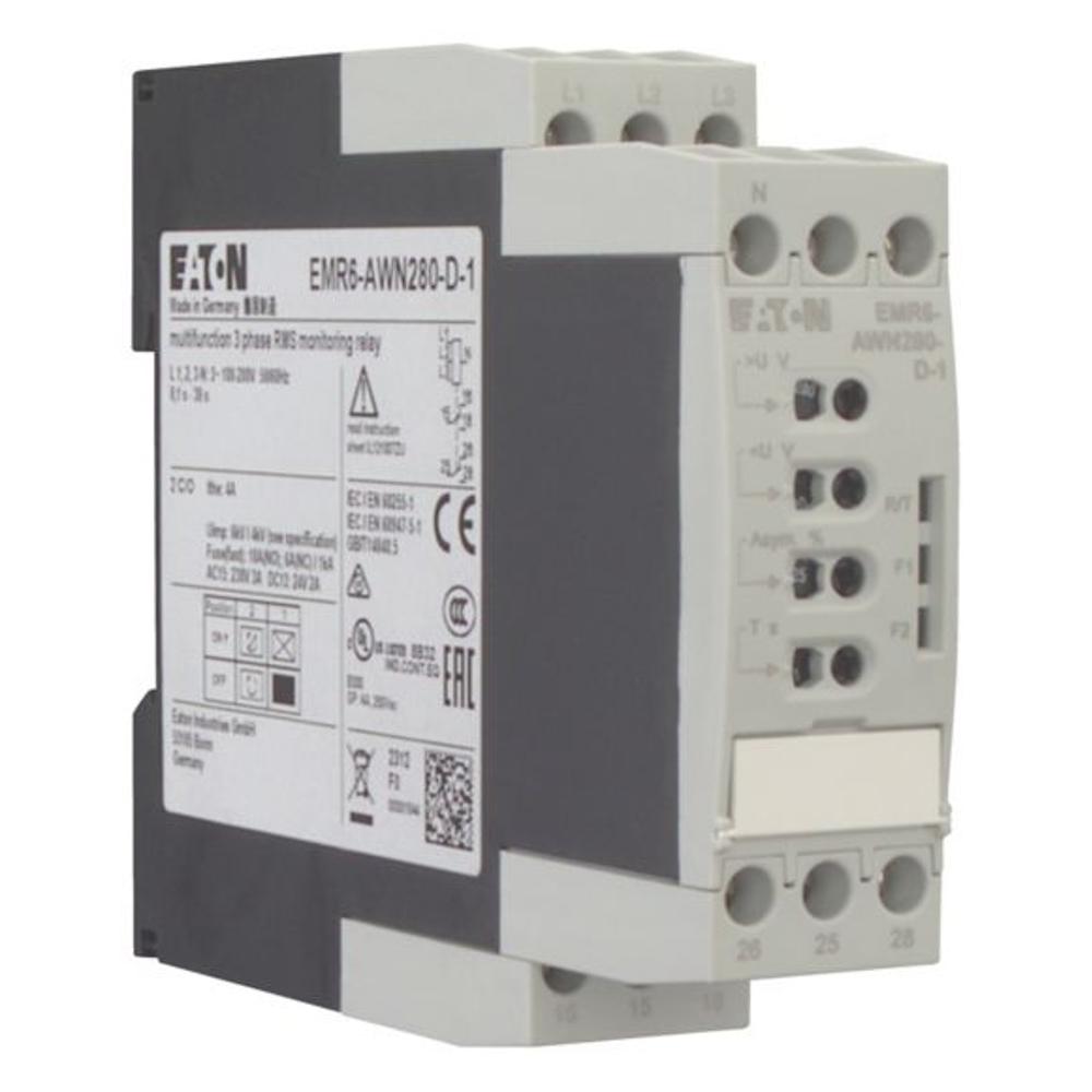 EMR6-AWN280-D-1 Реле контроля фаз, многофункциональный, 180 - 280 В перем. тока, 50/60 Гц