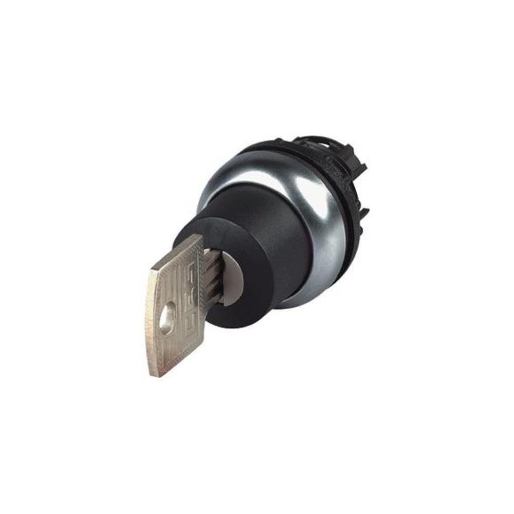 M22-WS-SA(*)-* Переключатель с ключом (мастер-ключ) 2х-позиционный 40⁰, без фиксации, ключ вынимается в положении 0