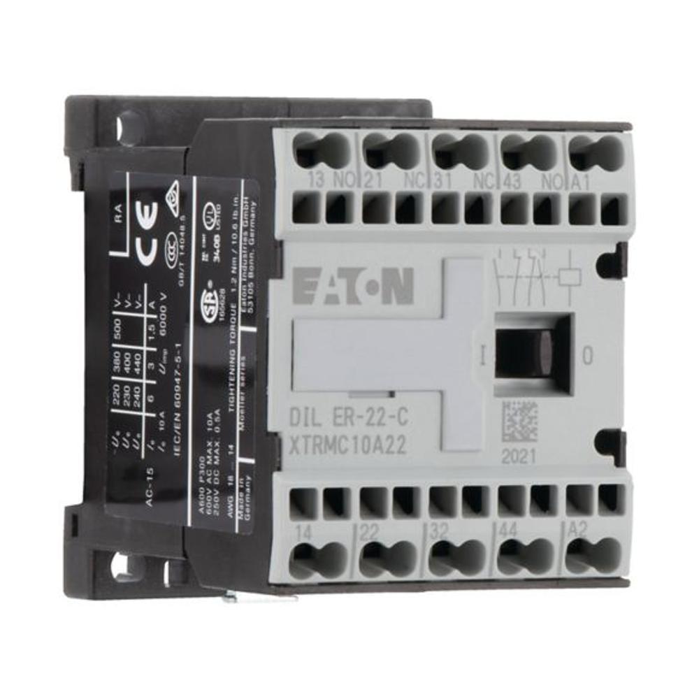 DILER-22-C(415V50HZ,480V60HZ) Вспомогательное реле 3А, управляющее напряжение 415В (АС), контакты 2НО+2НЗ, категория применения AC-15
