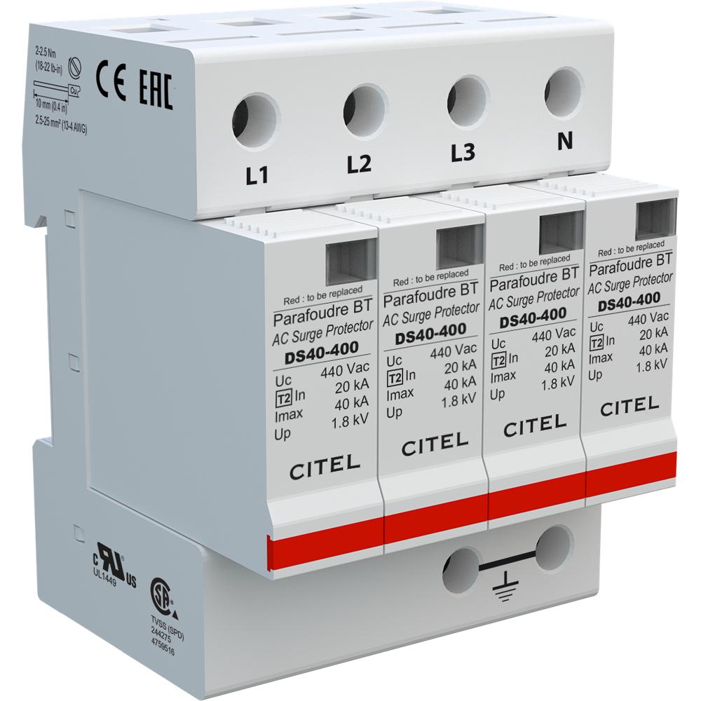 Устройство защиты от импульсных перенапряжений УЗИП CITEL DS44-400 (461402)