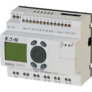 EC4P-222-MTAD1 Компактный контроллер, 24VDC, 12DI (из которых 4 AI ), 8 DO (T) 1AO, Ethernet, CAN, дисплей